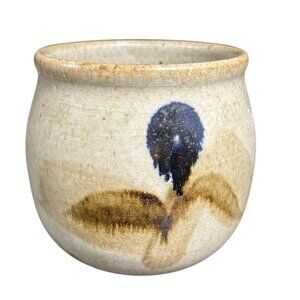 Vintage Art Pottery Stoneware Large 16 oz Coffee Tea Mug Cup Signed by Artisan